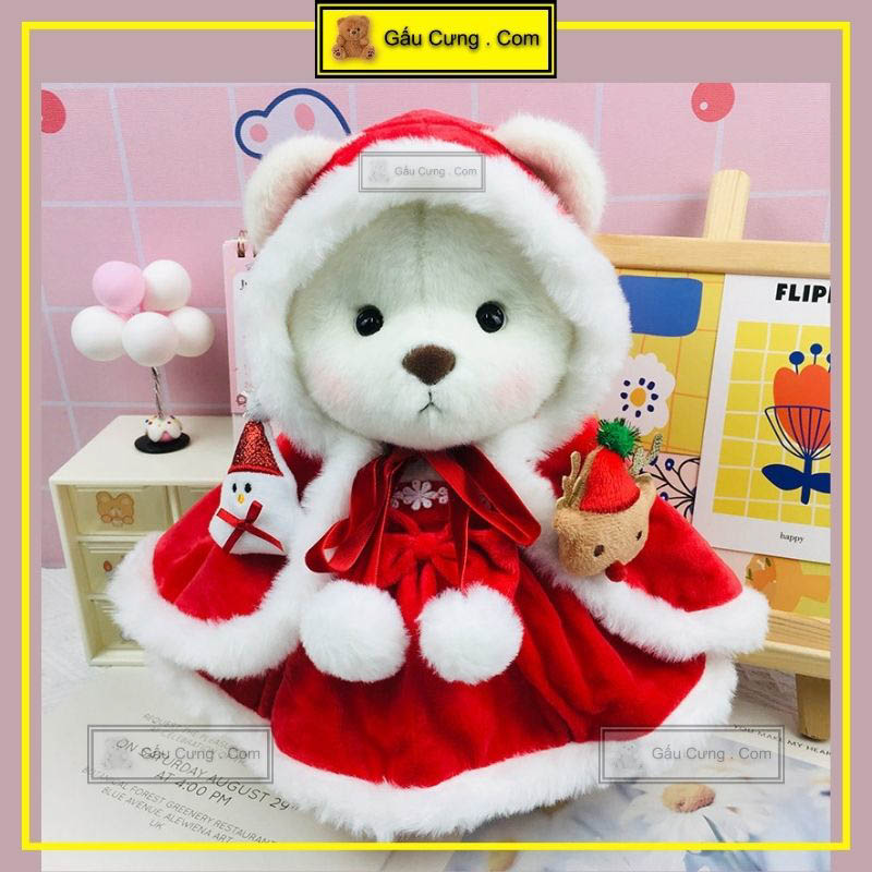 Gấu bông Lena Noel phiên bản áo choàng Noel GY0066-LEN ảnh mẫu