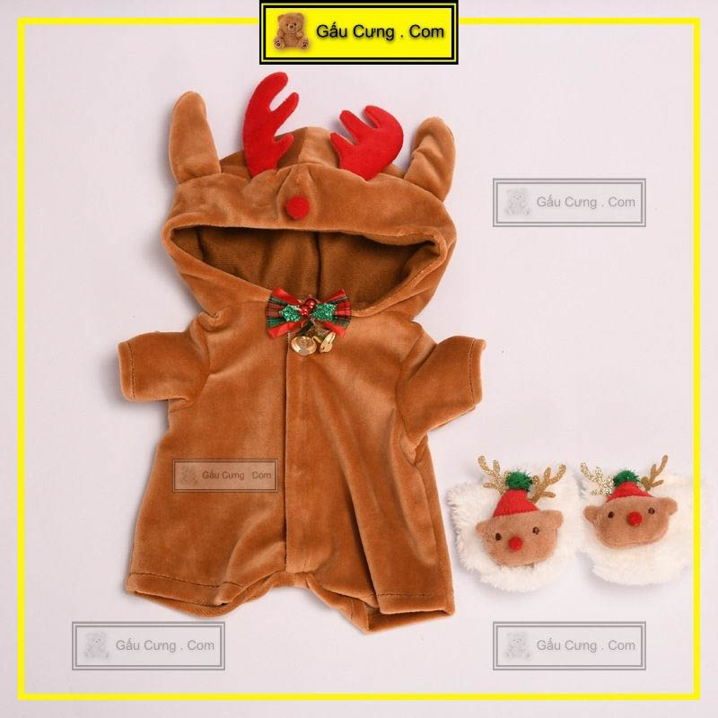 Gấu bông Lena Noel phiên bản cosplay áo tuần lộc GY0066-LEN ảnh mẫu 4