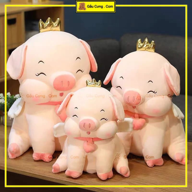 Gấu bông heo hồng ngồi GY0024-PIG 4