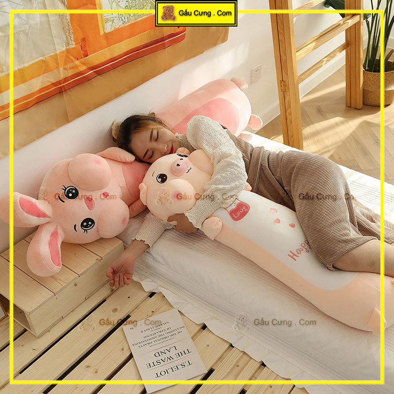 Gấu Bông Thỏ Hồng Má Phúng Phính Baby Cute đủ kích cỡ 70cm, 95cm, 110cm (MSP: GY0011-RAB)