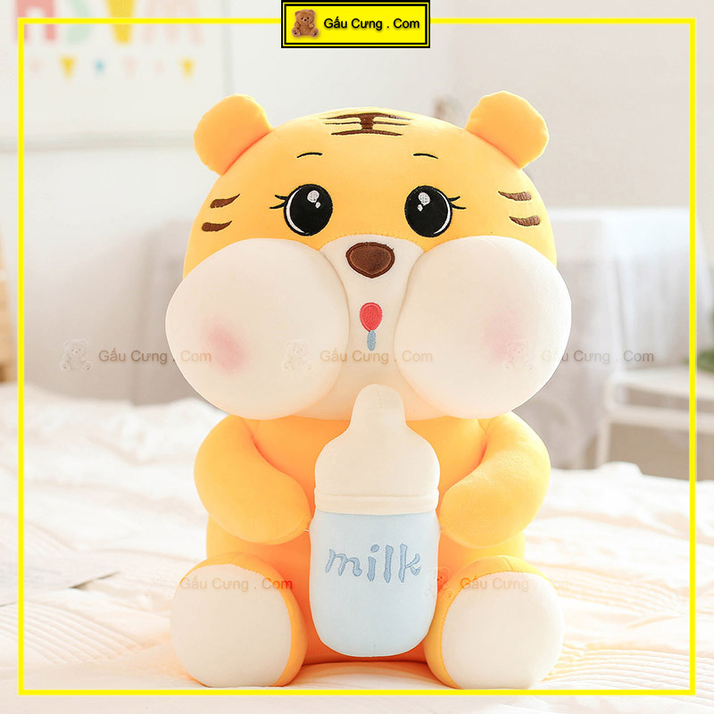 Gấu Bông Bé Hổ Ôm Bình Sữa Baby Cute, Đủ Kích Cỡ 25cm, 35cm, 55cm, 70cm (MSP: GY0019-TIGE)