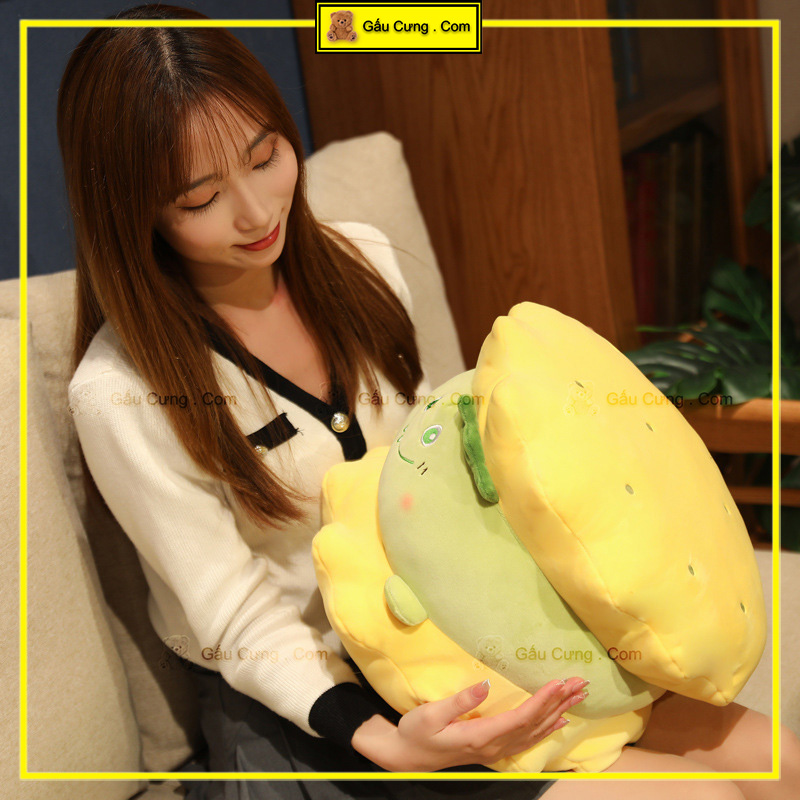 Gấu Bông Cute Bánh Kẹp, Gối Mền Bánh Kẹp Size 50cm (MSP: GY0052-CAK)