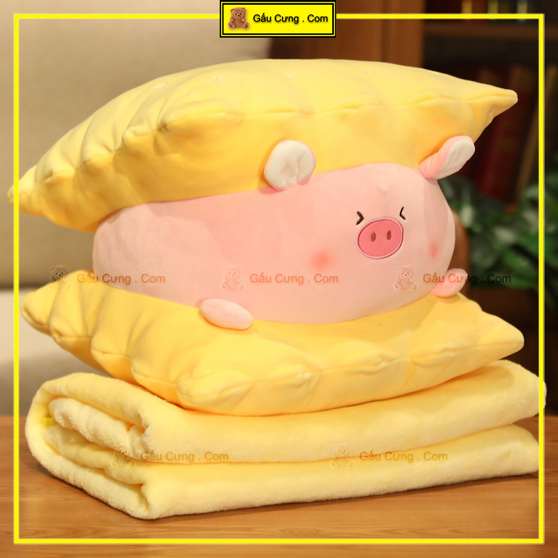 Gấu Bông Cute Bánh Kẹp, Gối Mền Bánh Kẹp Size 50cm (MSP: GY0052-CAK)