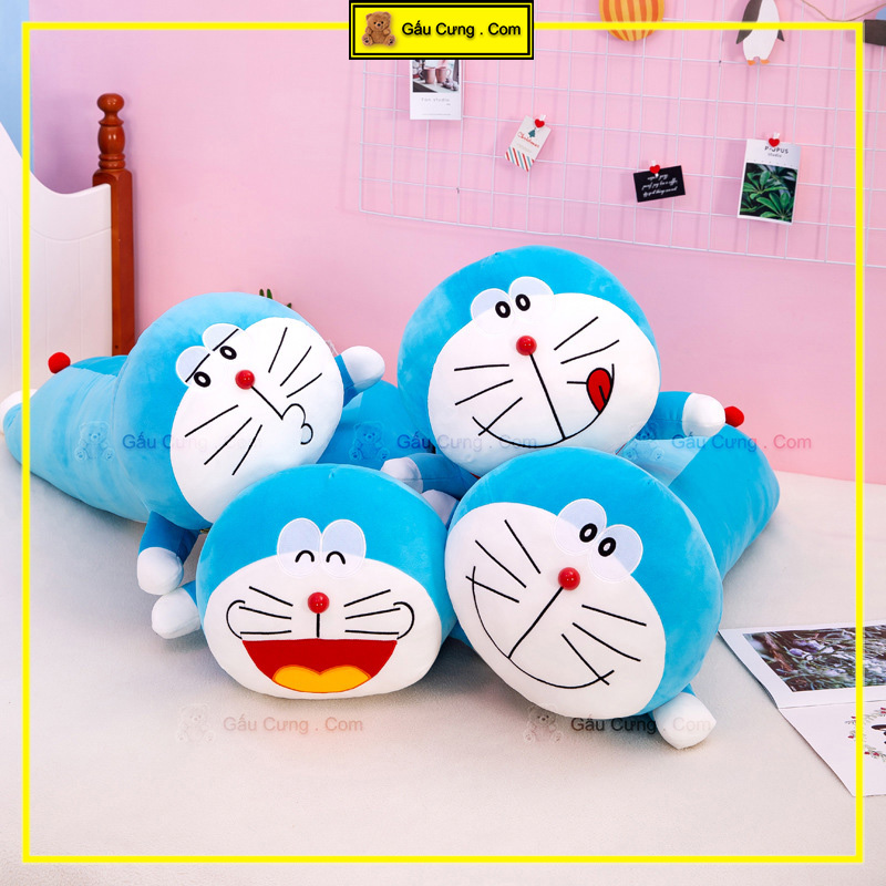 Gối Ôm Doraemon Nằm size 60cm, Gấu Gối Mền 3 trong 1  (MSP: GY0054-DOR)