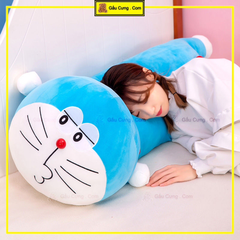 Gối Ôm Doraemon Nằm size 60cm, Gấu Gối Mền 3 trong 1  (MSP: GY0054-DOR)