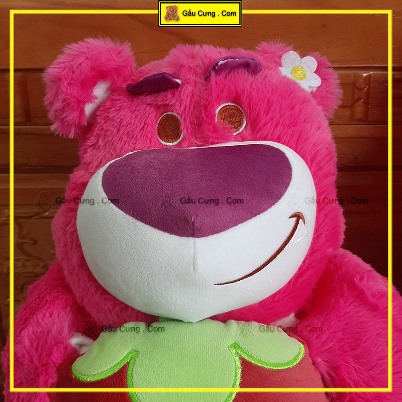 Gấu Bông Lotso Ngồi Ôm Dâu Baby Cute, Lông Mịn Đáng Yêu Size 55cm, 65cm, 75cm (MSP: GY0060-LOT)