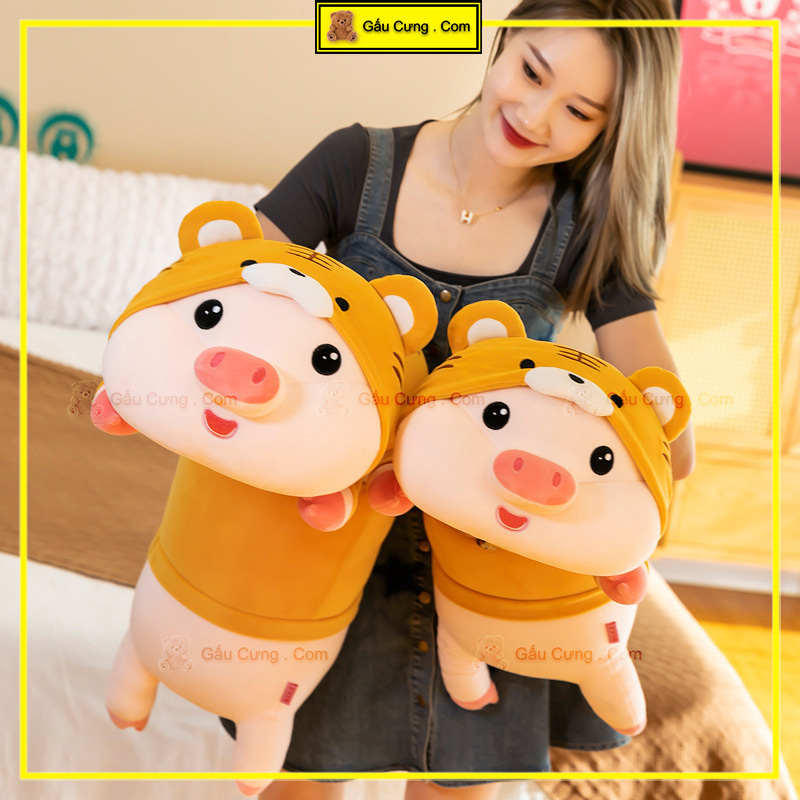 Heo Nhồi Bông Cosplay Áo Hổ size 90cm (MSP: GY0063-PIG)