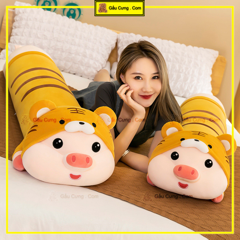 Heo Nhồi Bông Cosplay Áo Hổ size 90cm (MSP: GY0063-PIG)