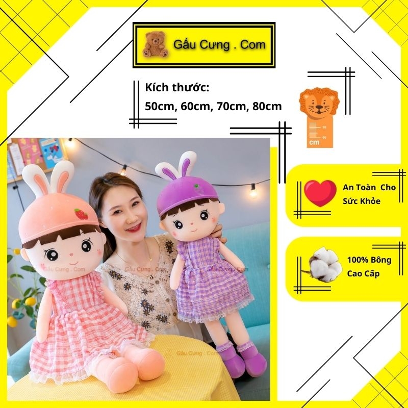 Búp Bê Gấu Bông, Búp Bê Trái Cây Cute Phô Mai Que (MSP: GY0051-BUB)