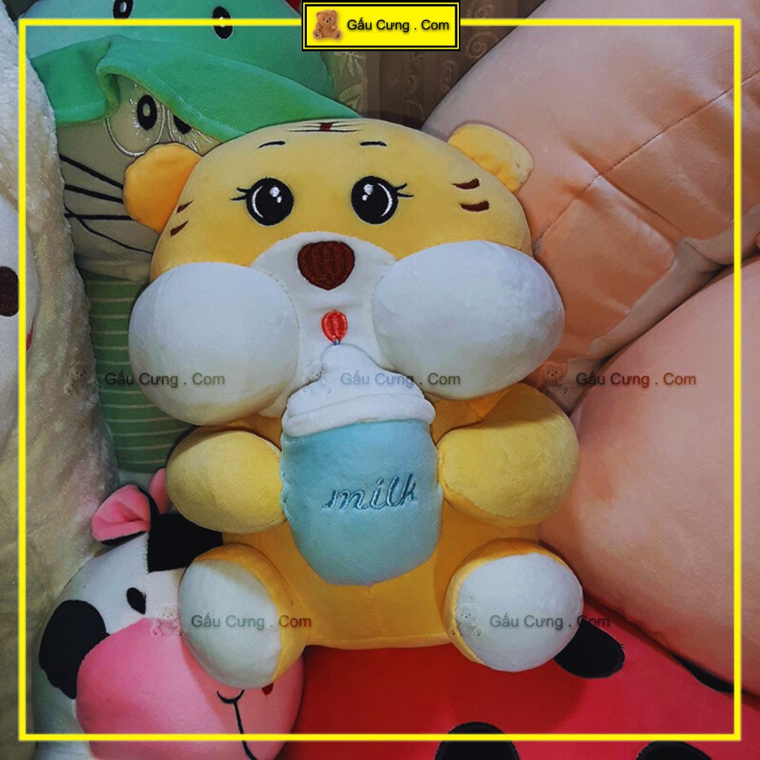 Gấu Bông Bé Hổ Ôm Bình Sữa Baby Cute, Đủ Kích Cỡ 25cm, 35cm, 55cm, 70cm (MSP: GY0019-TIGE)