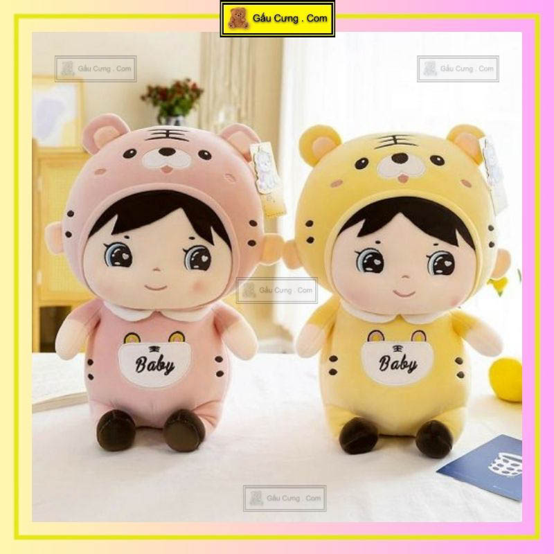 Gấu Bông Cute Búp Bê Bé Cọp Cao Cấp, Đủ Kích Cỡ 40cm, 55cm, 70cm (MSP: GY0005-TIG)