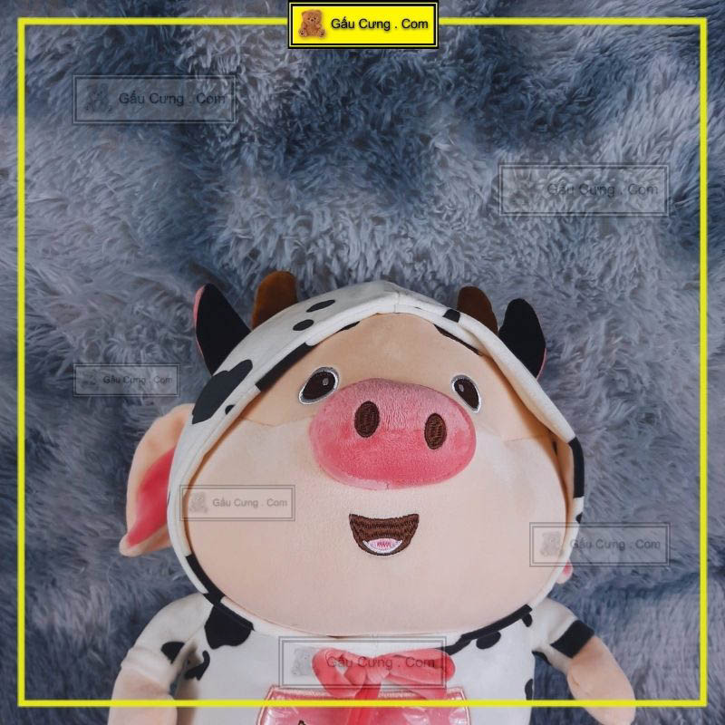 Gấu Bông Cute Heo Tiktok Mặc Áo Bỏ Sữa, Size 45cm Có Chăn Đi Kèm (MSP: GY0025-PIG)