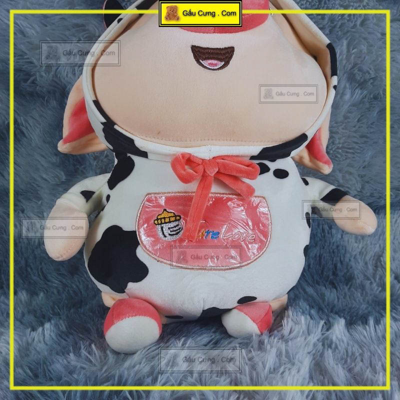 Gấu Bông Cute Heo Tiktok Mặc Áo Bỏ Sữa, Size 45cm Có Chăn Đi Kèm (MSP: GY0025-PIG)