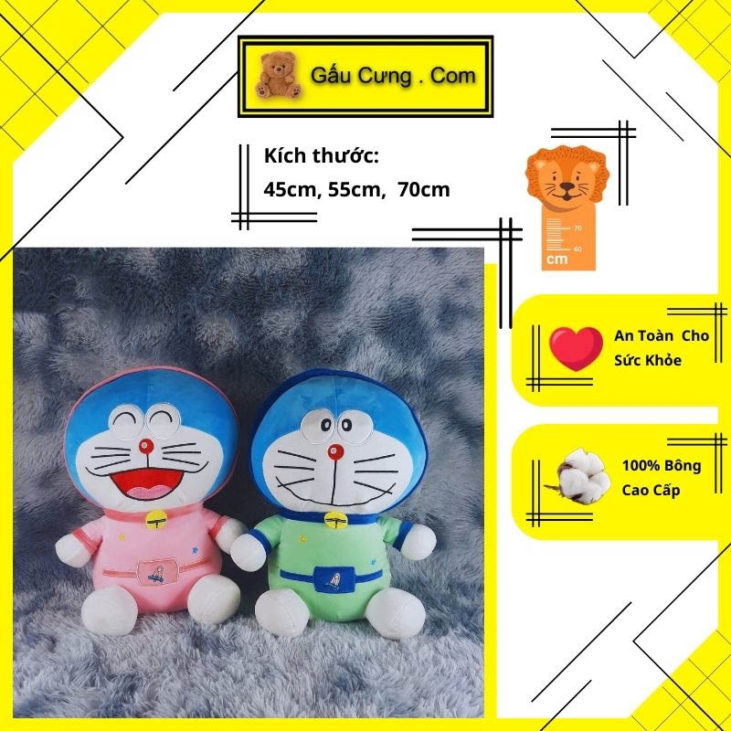 Gấu Bông Doremon Phi Hành Gia Cao Cấp đủ kích cỡ 45cm, 55cm, 70cm (MSP: GY0006-DOR)